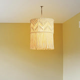 LOVIVER Abat-Jour en Macramé Naturel Suspendu Couvercle de Lumière Plafonniers Lustre MontageTtissé Boho pour Restaurant Salon Maison Café