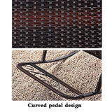 Fauteuils inclinables Fauteuil À Bascule Fauteuil En Rotin Naturel Fauteuil De Style Fauteuil À Bascule Old Man Back Fauteuil De Détente Extérieur Au Balcon Fauteuil À Bascule De Jardin Capacité De Ch