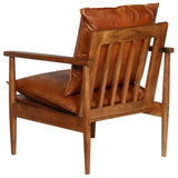 Festnight Fauteuil en Cuir Fauteuil de Salon Chaise Bureau Chaise de Salle à Manger Marron 66 x 69 x 74 cm