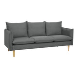 Happy Garden Canapé Droit Viktor 3 Places Gris