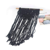 SADA72 Décoration Murale en macramé Faite à la Main pour Chambre à Coucher ou Salon, Noir, Taille Unique