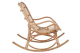 Jolipa Fauteuil à Bascule, Rotin, Naturel, 110x66x93 cm
