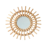 Sue Supply Rotin Innovante Maquillage Rond Miroir Art Décoration Dressing Salle De Bains Miroir Tenture Murale