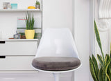 Little Tulip Shop Table Ovale en marbre de Carrara Blanc 170 x 110 cm - 6 chaises latérales Tulipes