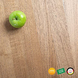 Table basse Casa ronde en bois véritable - Fabriquée à la main en chêne allemand - Design bois massif - Foncé - S