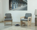 Marque Amazon - Movian - Chaise d'appoint Ruby, Gris clair