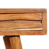 Tuduo Console avec Tiroirs poussiere d'Acacia Massif 118 x 30 x 80 cm Design Unique, Moderne et élégante Table Console entrée