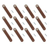 Homyl Poignée De Valise Durable Tire En Cuir Fait Main Remplacement - 12 Pcs