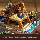FUNWHOLE - Cabane en A Ensemble de Briques de Construction Lumineuses - 2061 PCS Adult Construction Model Set for Adults and Teen