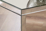 Ardoise et Rose Scandi Table Basse en Miroir