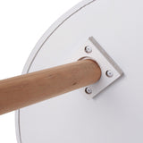 THE HOME DECO FACTORY HD3193 Table Plateau Ronde, MDF, Blanc, 50,1x50,1x44,3 cm