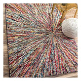 UN AMOUR DE TAPIS 160x230 Tapis Salon Moderne Design Ethnique Poils Ras - Grand Tapis Salon Scandinave Berbere - Tapis Chambre Turquoise - Tapis Multicolore