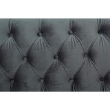 ARREDinITALY Canapé 3P Gris en Polyester Effet Velours - Livraison au Plan
