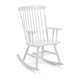 Kave Home - Fauteuil à Bascule Tenzo en Bois Massif de Caoutchouc Naturel