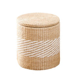 Madcg Tabouret de Rangement en rotin - Peut assoir des Personnes Changer de Chaussures Tabouret de Rangement Tabouret de Rangement Jouet Finition Boîte de Rangement Pied Pied de lit Tabouret