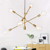 Hobaca® Nordic E27 Postmodern Simple Molécule d'Or, suspension moderne LED