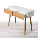MACABANE Console 2 tiroirs, 97 x 40 x 25