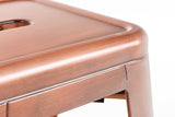 CLP Tabouret De Bar Joshua I Tabouret De Bar Industriel Empilable Et Robuste I Repose-Pied Structure à 4 Pieds Cuivre