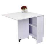 Table de cuisine salle a manger pliable amovible tres pratique en panneaux de particules