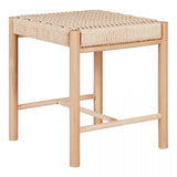 AltoBuy Mindy - Tabouret Hauteur 46,5 cm en Peuplier avec Assise Tressée