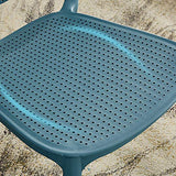 ZZLYZ Chaise en Plastique, Dos Ouvert Et Surface Siège De Design Intégré, Cuisine Bar Salon Négociation Chaise À Manger, Mis 18.1X20.1X31.9 Pouces en Deux Parties,Jaune