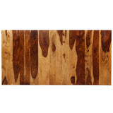 Festnight Table de Salle à Manger en Bois Massif de Sesham et Acier 180 x 90 x 76 cm