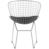 Chaise De Salle à Manger En Fer Moderne, Chaise Creuse, Fauteuil Décoration De Maison Moderne Avec Chaise En Café, (ensemble De 2),Noir