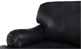 BHDesign Florina - Canapé de Salon - Cuir Classique et Traditionnel - Marron foncé