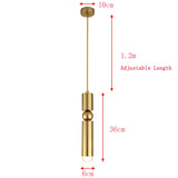 Hobaca® E27 LED Or Nordique Acrylique Lustre Luminaire Suspension Moderne Salle Manger Lustre Cuisine Lampe De Chevet De Chambre LumièRes Restaurant
