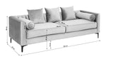 Kare Design Canapé Variete 3 Places Velours Marron