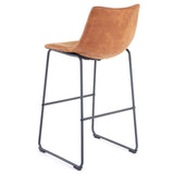 Mendler 2X Tabouret de Bar HWC-D70, Chaise Bar/comptoir, Tissu ~ Style Vintage, Imitation de Daim