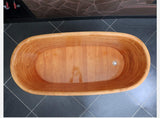 VIOY Baignoire Chêne Baignoire Adulte Sauna Baignoire Baignoire Hôtel Accueil,Couleur Bois,S