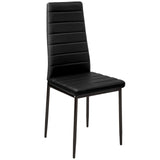 Anaelle Panana 6 x Chaises en Faux Cuir Haut Dossier pour Salle à Manger, Cuisine, Bureau, Restaurant et Bar, Taille: 42 x 52 x 96 cm, Poids: 20 kg