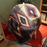 BSESTELLE Couverture 100% coton Nordic Home Géométrie Tapisserie Navajo Couverture Couverture décorative (Size : 150X210/59 * 82.7'')