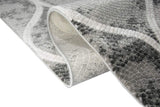 Mérinos Tapis Design en Laine Style marocain Gris crème Größe 160x230 cm