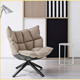 Dfghbn Canapé Chaise Salon Overstuffed Coussin de Chaise avec Les Jambes en Bois Chambre Plancher for Canapé Chaise Lazy Lounge Chaise (Color : Gray, Size : Free Size)