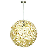 Suspension Boule Wooden Bois Naturel En Mdf Ajouré
