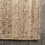 nuLOOM tissé à la Main Rigo Jute Tapis Zone Tapis, Naturel, 9' x 12'