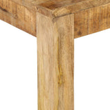 vidaXL Bois de Manguier Massif Table Basse 80x80x40 cm Meuble Table de Séjour