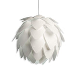 B.K. Licht suspension luminaire design blanc, plafonnier élégant, éclairage intérieur, lumière plafond salon salle à manger chambre, pour ampoules E27, 60W max.