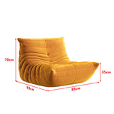 ArtsPavilion Canapé De Sol Paresseux Doux, Chaise Au Coin du Feu, Canapé Accent Bean Bag pour Salon Salon Bureau, Amovible, Lavage L White