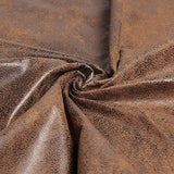 MEUBLE COSY Lot de 4 Chaises de Salle à Manger Rétro Fauteuil Assise rembourrée en suédine Piedsen Métal Noir, Style Industriel, Marron et Or, 52,5x49,5x83cm