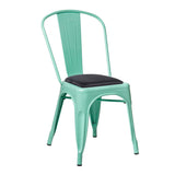 SKLUM Chaise LIX Vert Menthe Salle à Manger Cuisine Style Industriel Finition Gloss