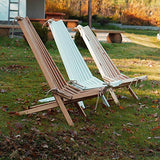 BOGATECO Transat Pliable en Bois de Jardin | 100 x 55 x 30 cm | Longueur du Dossier 90 cm | Lit de Soleil | Chaise Longue Relax de Plage | Confortable, Stable et Fonctionnel | Brun