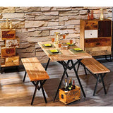 Paris Prix - Table De Repas en Bois alcantra 175cm Naturel