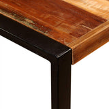 vidaXL Table Salle à Manger Bois de Récupération Massif 180 cm Table à Manger