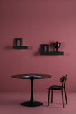 ambiato Oda Table de Salle à Manger Blanc Noyer 110 cm