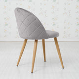 OFCASA Chaises de Salle à Manger Lot de 4 Fauteuil de Velours Chaise Rembourrée avec Jambes en Métal Salle à Manger, Maison, Bureau, Restaurant, Hôtel, Patio Meubles(Gris 4 PCS)