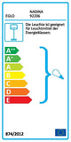 Eglo 92206 Lampadaire déporté Métal, E27, Blanc