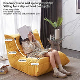 LCYZ Chaises Sac Haricots Géants Chaise Canapé Paresseux Chaise Jeu Au Sol Chaise Canapé Rembourrée Pliante Salle De Séjour, Chambre, White